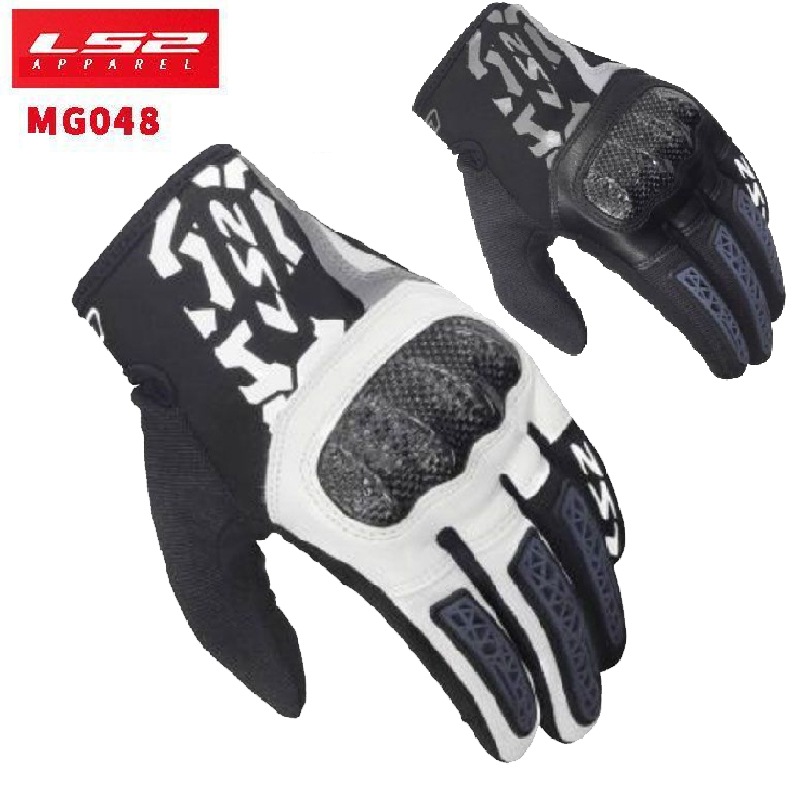 Motorcycle Glove Knuckle - Sarung Tangan Motor Serat Karbon LS2