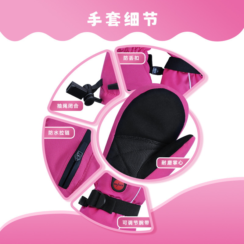 Sarung tangan ski anak-anak un - Ski Glove Waterproof ulasan dan harga