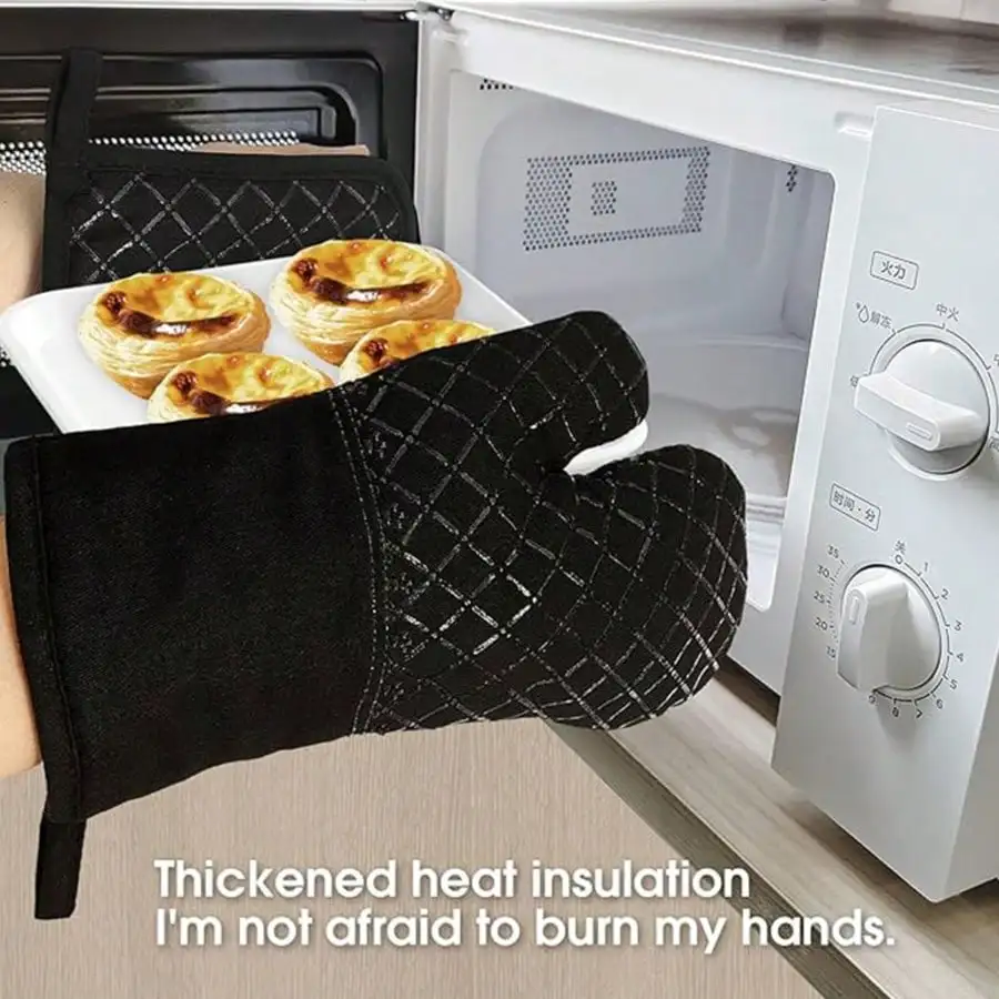 4 Pasang Sarung Tangan Silikon - Heat Resistant Glove ulasan dan harga